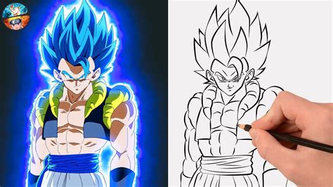 como dibujar a gogeta